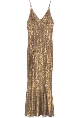 Norma Kamali Fishtail slip midi dress