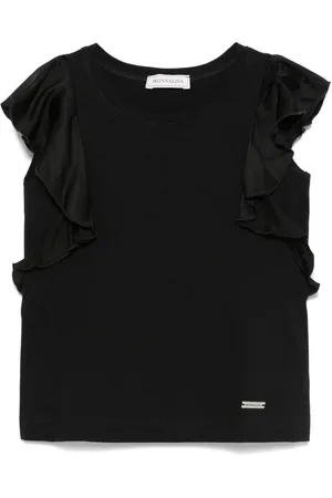MONNALISA Ruffled-trim tank top