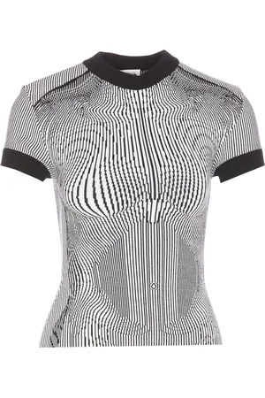 Jean Paul Gaultier Morphing Pinstripes t-shirt