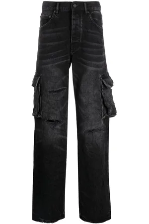 Purple Brand P011 distressed straight-leg jeans