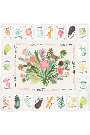 Longchamp Graphic-print scarf