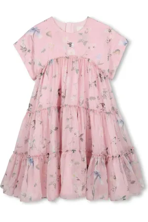 Givenchy Floral-print ruffle-detail dress
