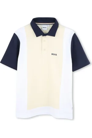 HUGO BOSS Logo-print cotton polo shirt