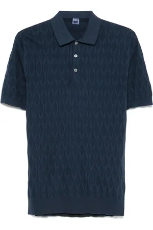 FEDELI Textured polo shirt