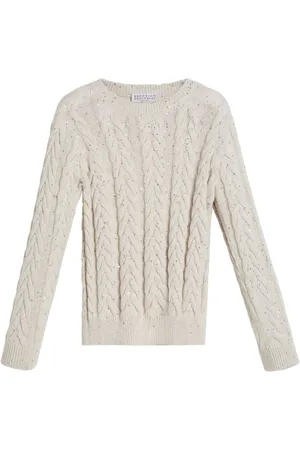 Brunello Cucinelli Dazzling double-cable sweater