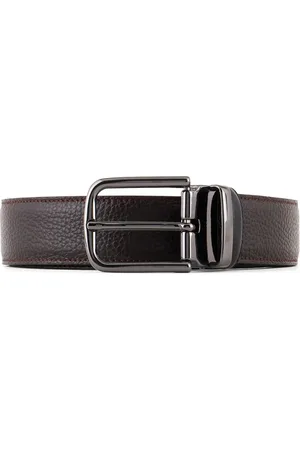 Emporio Armani Pebbled-texture reversible belt