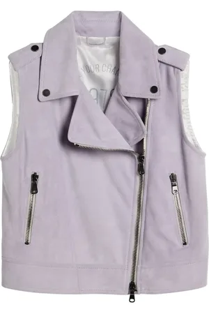 Brunello Cucinelli Suede biker waistcoat
