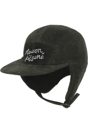 Maison Kitsuné Logo-embroidered ear flap cap