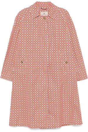 ERMANNO SCERVINO Geometric-print trench coat
