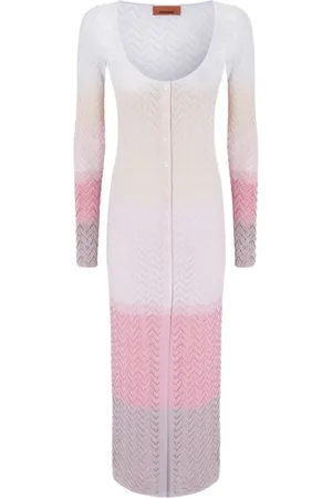 Missoni Chevron-knit long cardigan