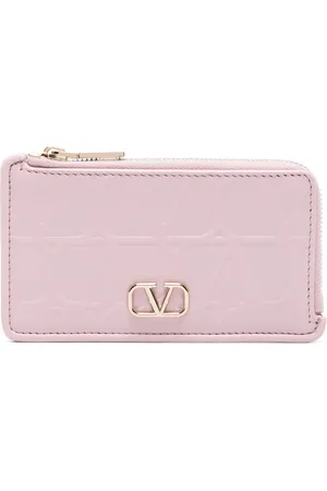 VALENTINO GARAVANI Toile Iconographe leather card holder