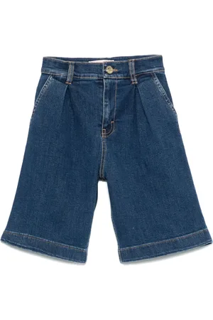Elisabetta Franchi Pleated denim shorts