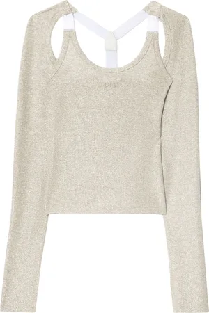 OFF-WHITE Ribbed top