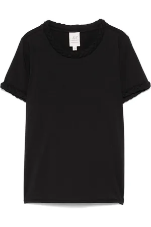 Cinq A Sept Braided-trim T-shirt