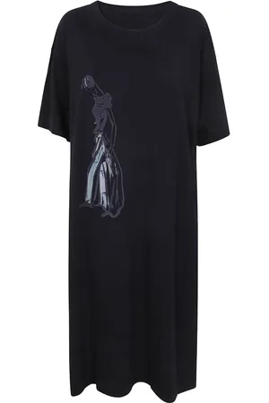 YOHJI YAMAMOTO Graphic-print midi dress