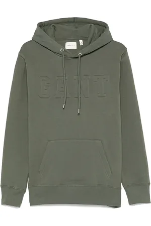 GANT Embossed-logo hoodie