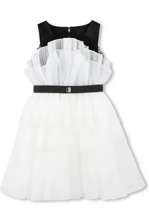 Givenchy Pleated ruffle tulle dress