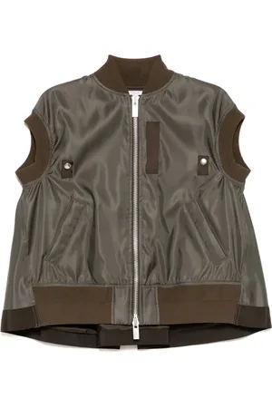 SACAI Box-pleat detail vest