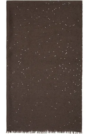 Brunello Cucinelli Sequin-embellished scarf