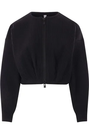 CFCL Ribbed-knit cropped jacket