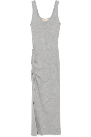 Michael Kors Ruched scoop-neck dress