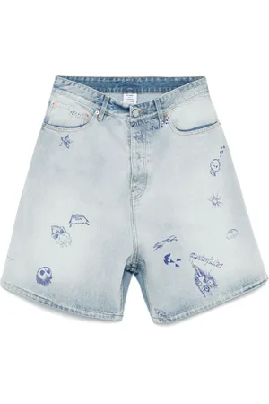 Vetements Graphic-print shorts