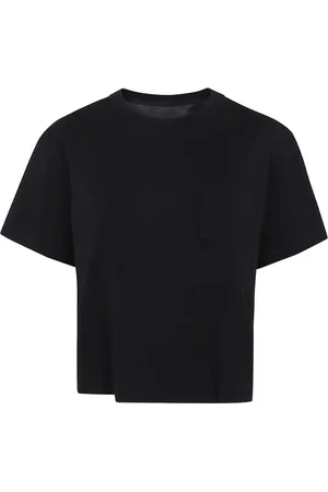 SACAI Jersey-style cotton t-shirt