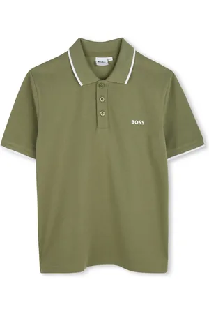 HUGO BOSS Logo-print cotton polo shirt