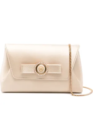 VERSACE Gianni Ribbon crystal-embellished clutch bag