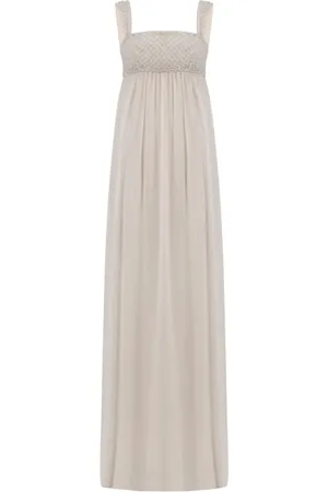 Dina Melwani Crystal-embellished maxi dress