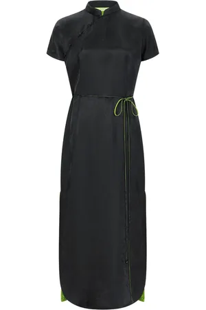 SHANGHAI TANG X Chen Man silk qipao dress