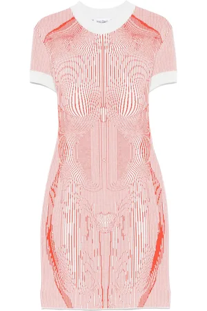 Jean Paul Gaultier The Morphing Pinstripes dress