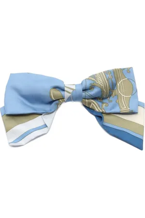 Hermès 2010s Grenelle Exlibris hair bow