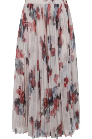 Serafini Pleated midi skirt
