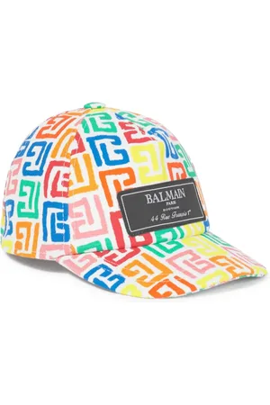Balmain Monogram-print cap