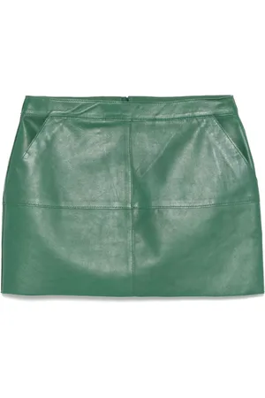P.A.R.O.S.H. Leather mini skirt