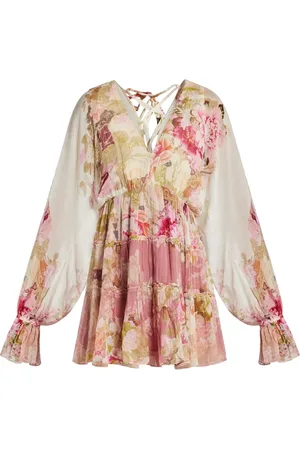 HEMANT AND NANDITA Floral-print mini dress