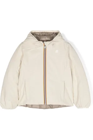 K-Way Logo-appliqu?? striped padded jacket