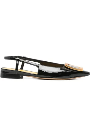 MARA BINI Patent-leather slingback pumps