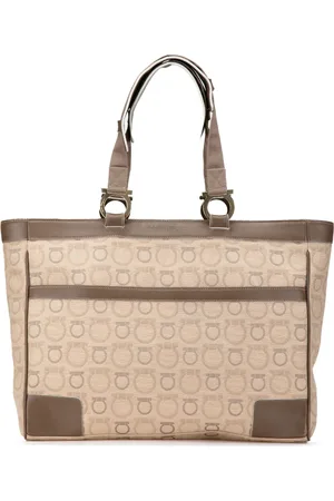 Salvatore Ferragamo 2000-2024 Gancini Canvas tote bag