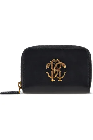 Roberto Cavalli Mirror Snake-plaque wallet