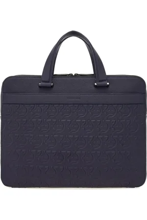 Salvatore Ferragamo Gancini leather briefcase