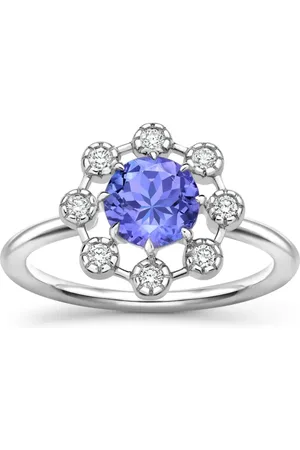 Dinny Hall 14K white gold Celandine tanzanite and diamond ring