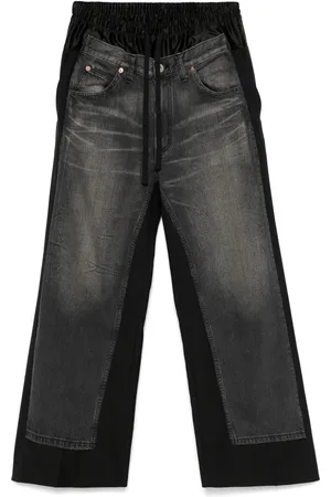 JUNYA WATANABE X Comme des Gar??ons denim-panel trousers
