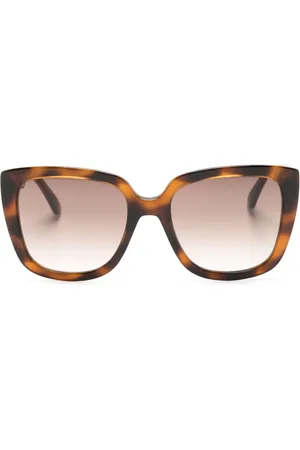 Moschino Logo-lettering cat-eye frame sunglasses