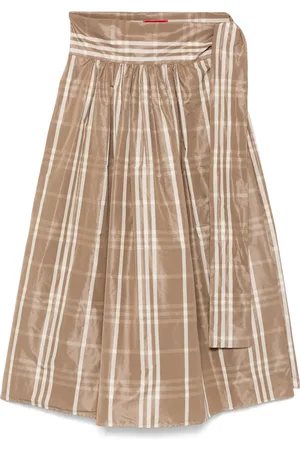 Co.go Checked maxi skirt