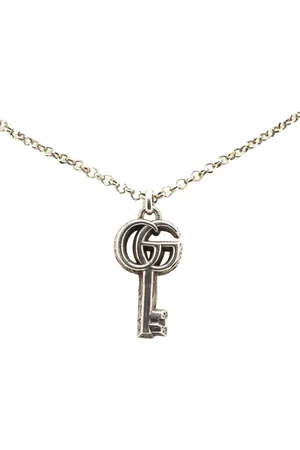 Gucci 2016-2024 Sterling Double G Key Pendant necklace
