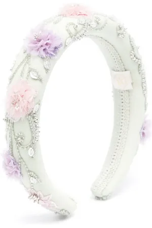 Maison Ava Floral-appliqué head band