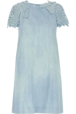 ERMANNO SCERVINO Floral-appliqué mini dress