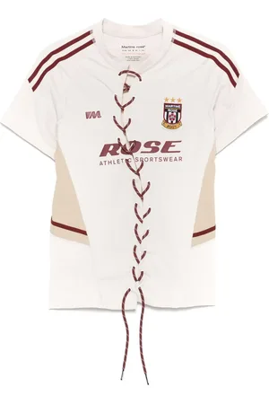 MARTINE ROSE Lace-up T-shirt